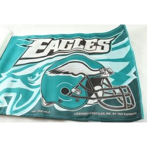 Vintage 1998 Philadelphia Eagles NFL Car Flag Tag Express Weather Resistant NEW
